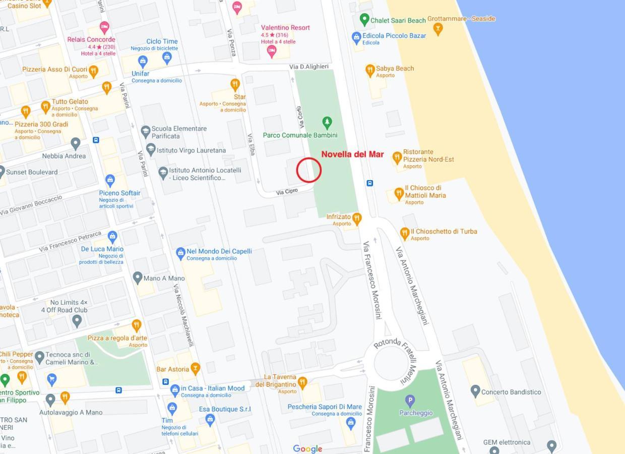 Novella Del Mar Prima Fila Dal Mare Villa Гротамаре Екстериор снимка